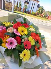 Букет цветов из:  Герберы #REPLACE_PRED# Стреглово